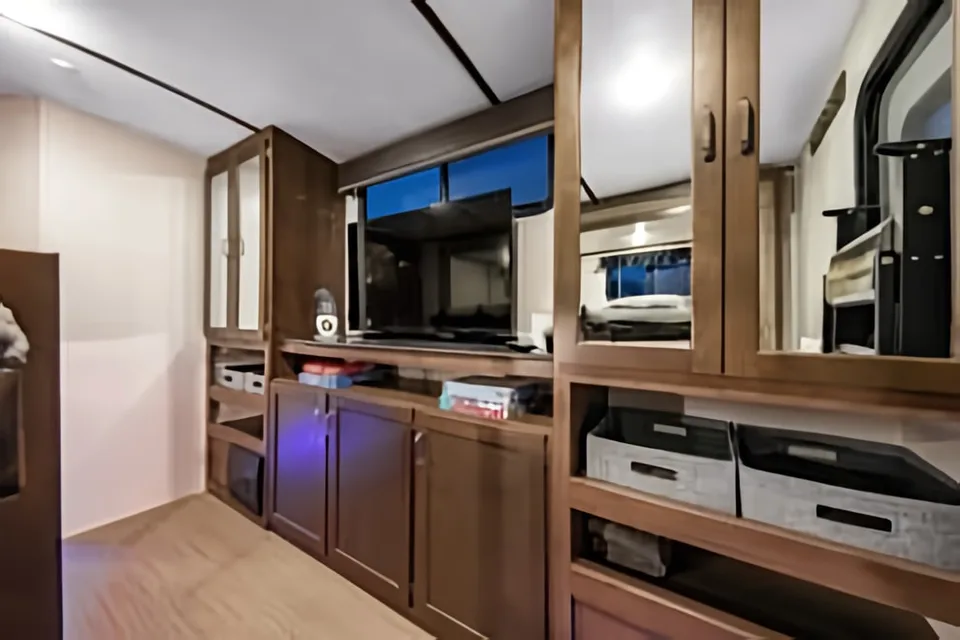 Unique Bunk Room with Quad Double-Bunks