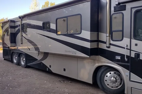 Stella - our luxury motorhome named after our English Mastiff