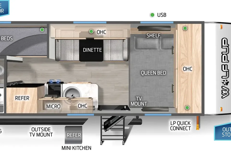 Shawn's Forest River Wolf Pup Travel Trailer