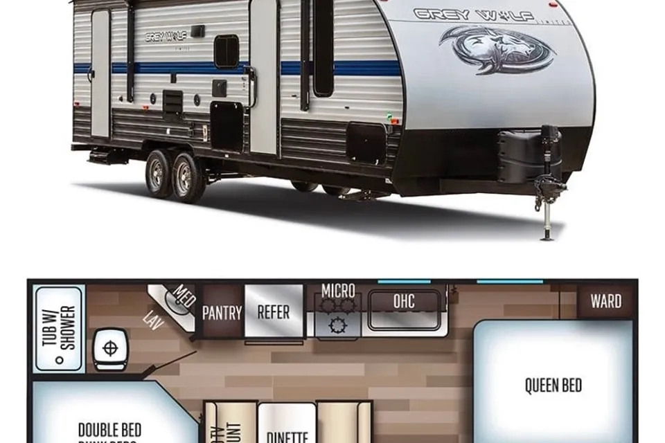 Lion Grey wolf 2019 Greywolf 22MKSE  Travel Trailer