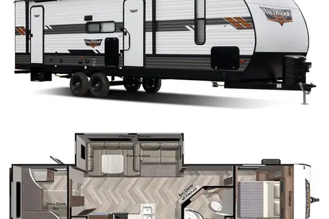 (Delivery ONLY) Andy's 10 Sleeper Forest River Wildwood Travel Trailer