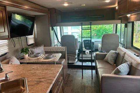 31 foot class A great for group travel or family’s with kids