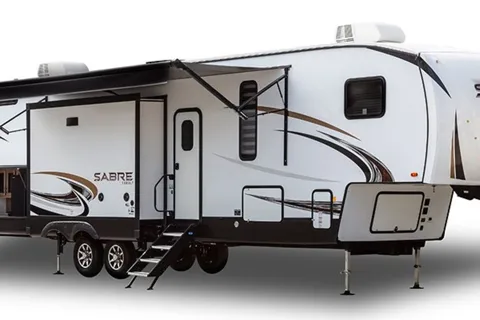 Inn at the Woods: Forest River Sabre 38 DBQ Fifth Wheel