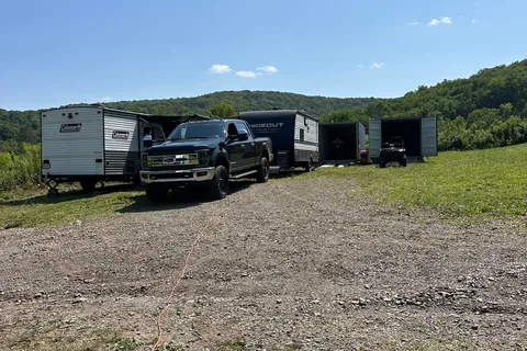 Simon  and Nareman's Coleman Hideout Travel Trailer