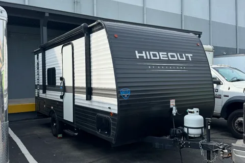 Simon  and Nareman's Coleman Hideout Travel Trailer