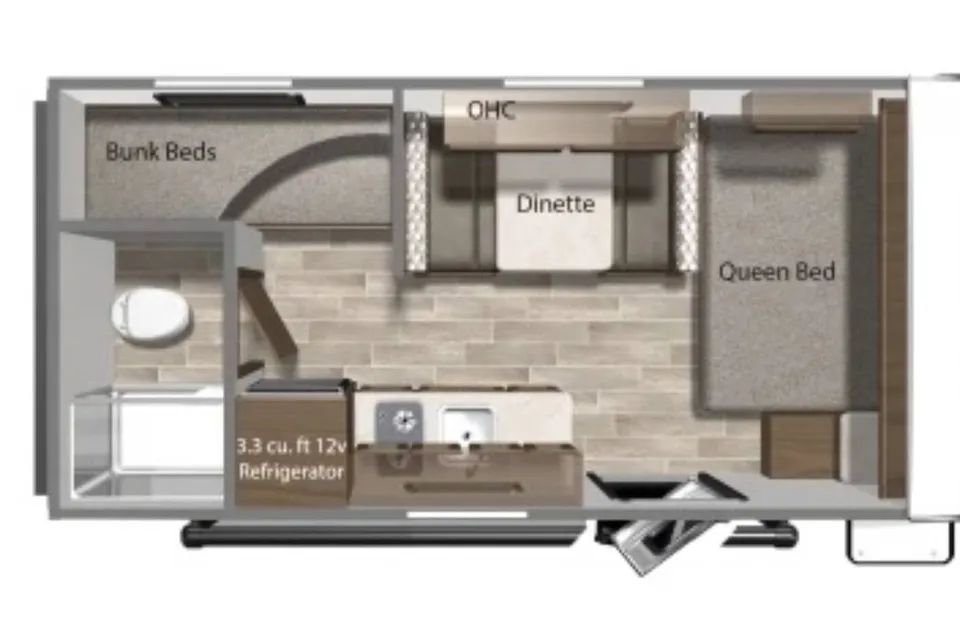 Cozy Lightweight adventure ready Coleman 21ft Camper