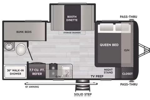 Keystone Hideout 176BH Bunkhouse Travel Trailer 2022
