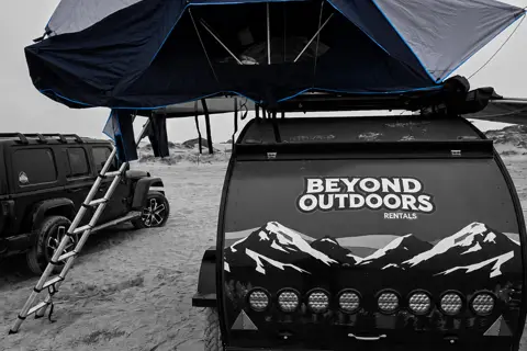 Universal Rooftop Tent w annex Rental fits Most SUVs, Trucks & Vans