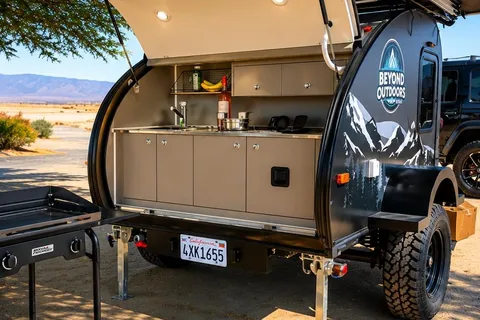 ⚡ Fully Equipped Off-Road Teardrop | Solar 3000W | Hot Outdoor Shower