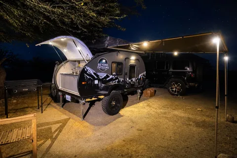 ⚡ Fully Equipped Off-Road Teardrop | Solar 3000W | Hot Outdoor Shower