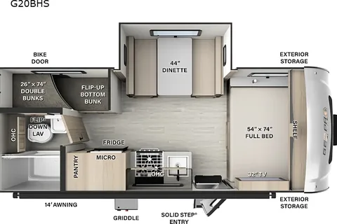 2024 Geo Pro 20BHS 21ft | Family Bunkhouse | Sleeps 6 | Lightweight | Hitch Included | Irvine