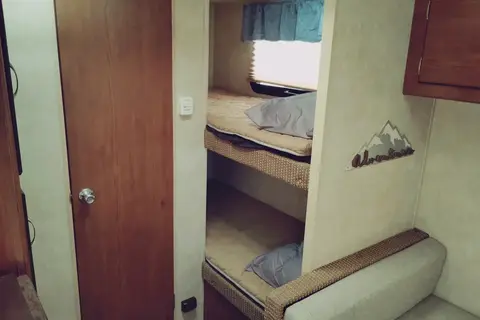 Meet Bubba, small and easy to pull but with Bunkbeds he has room for the whole family!