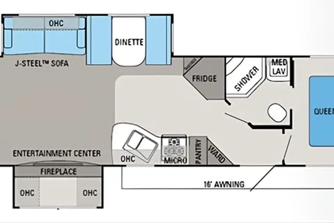 Home away from home!  Jayco 32 Travel Trailer
