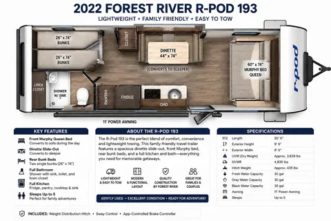 Forest River Rpod 193 Travel Trailer