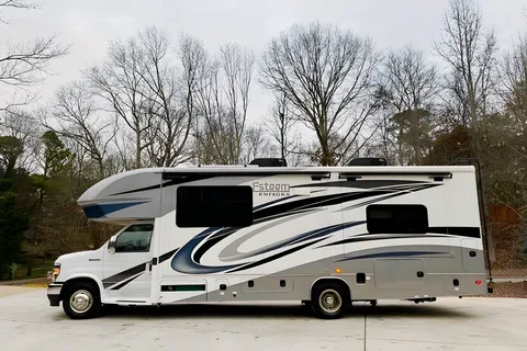 Mildred our Like New 2022 Entegra Esteem 27U-Auto leveling Jacks