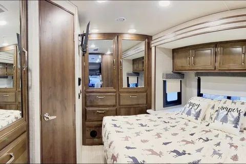 Mildred our Like New 2022 Entegra Esteem 27U-Auto leveling Jacks