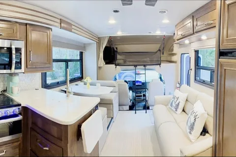 Mildred our Like New 2022 Entegra Esteem 27U-Auto leveling Jacks