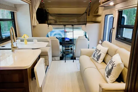 Mildred our Like New 2022 Entegra Esteem 27U-Auto leveling Jacks