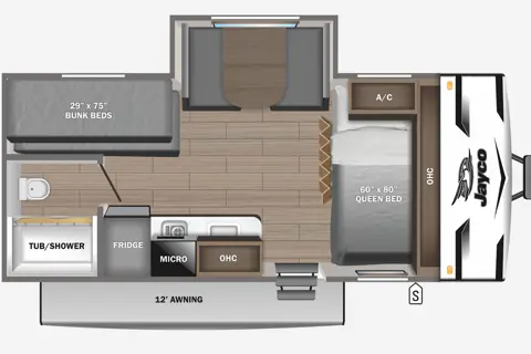 Easy Tow Bunkhouse | 7' Wide w/Slide-Out | Off-Grid
