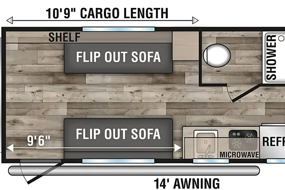 2021!! MOTORIZED FISHING BOAT! E-BIKES! MOVIE PROJECTOR! BBQs! Moe's KZ Sportsmen 190 Toyhauler
