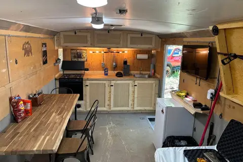 Richard's Interstate 20 foot camperized bumper pull carhauler Toy Hauler