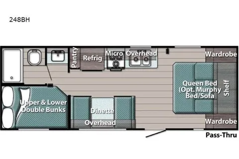 BRAND NEW RV! 2021 Gulf Stream RV Amer-Lite 24BH