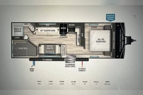 Grand Design Transcend Bunkhouse
