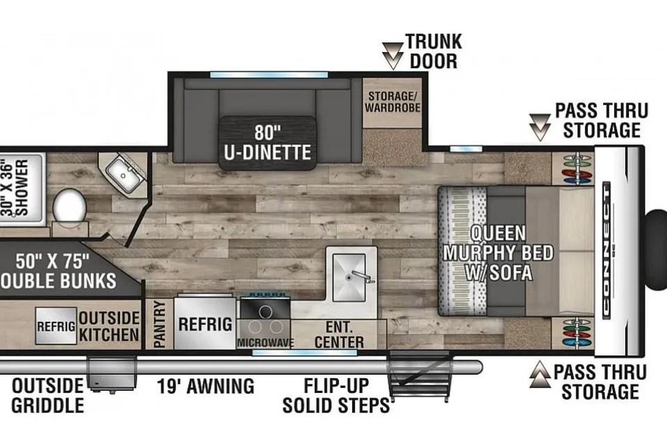 2021 KZ Connect SE Awesome Layout