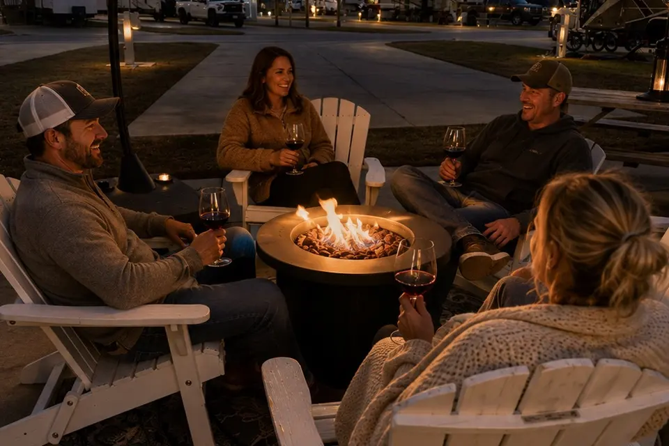 Shell Yeah! Luxury motorhome glamping-resort pool -5 mins to beach