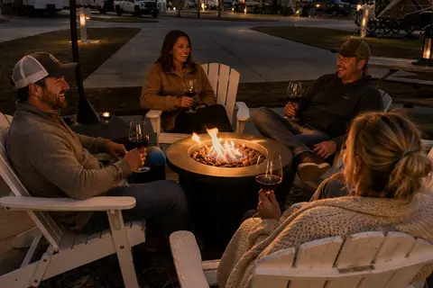 Shell Yeah! Luxury motorhome glamping-resort pool -5 mins to beach