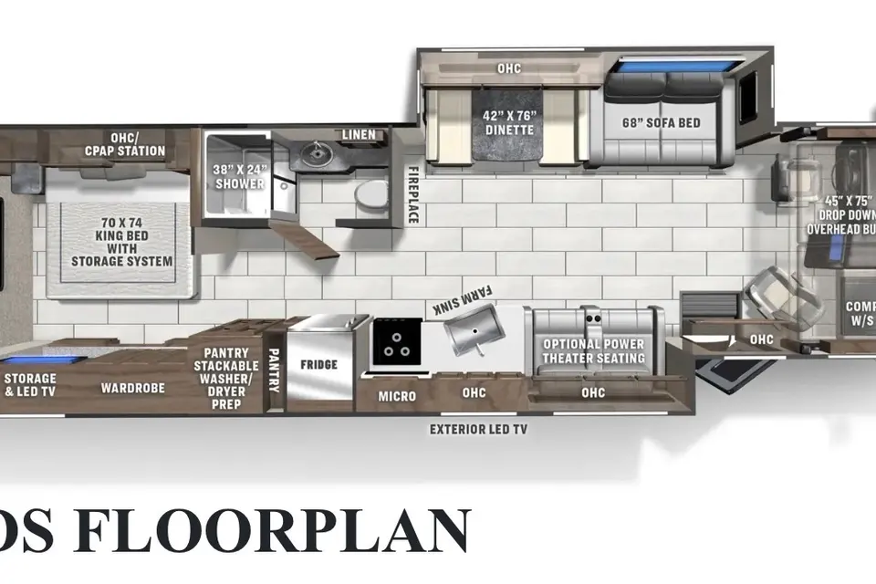Luxury Coachmen Encore 355DS – Washer/Dryer • Sleeps 8