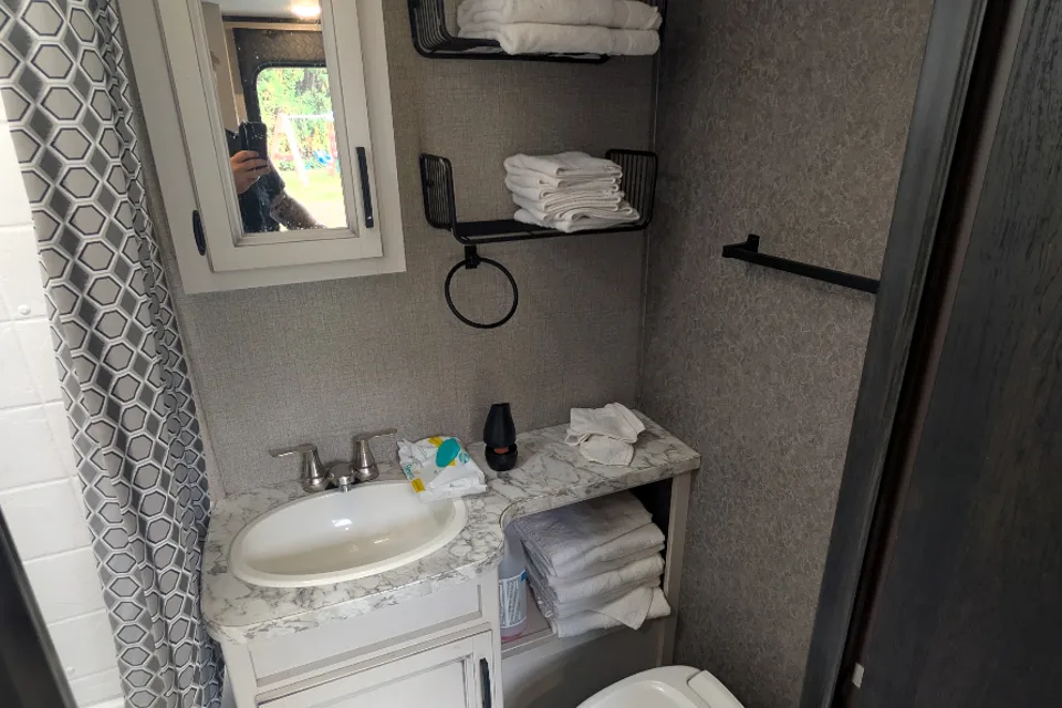 Steve's Jayco Feather light x213 Travel Trailer