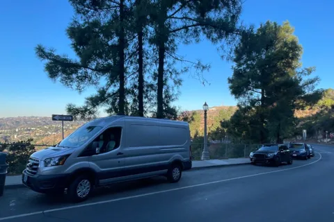 All-Electric 2023 Ford Camper van with Wifi, Office & Comforts!