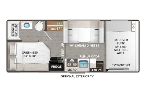 New 2024 Thor Chateau Class C 24ft. - FREE PRIVATE SHUTTLE - Knut - 