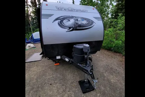 Leigh and Kenzie's Forest River Cherokee Wolf Pup 16FQBL Travel Trailer