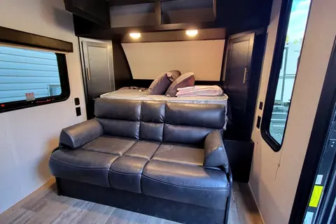 Leigh and Kenzie's Forest River Cherokee Wolf Pup 16FQBL Travel Trailer