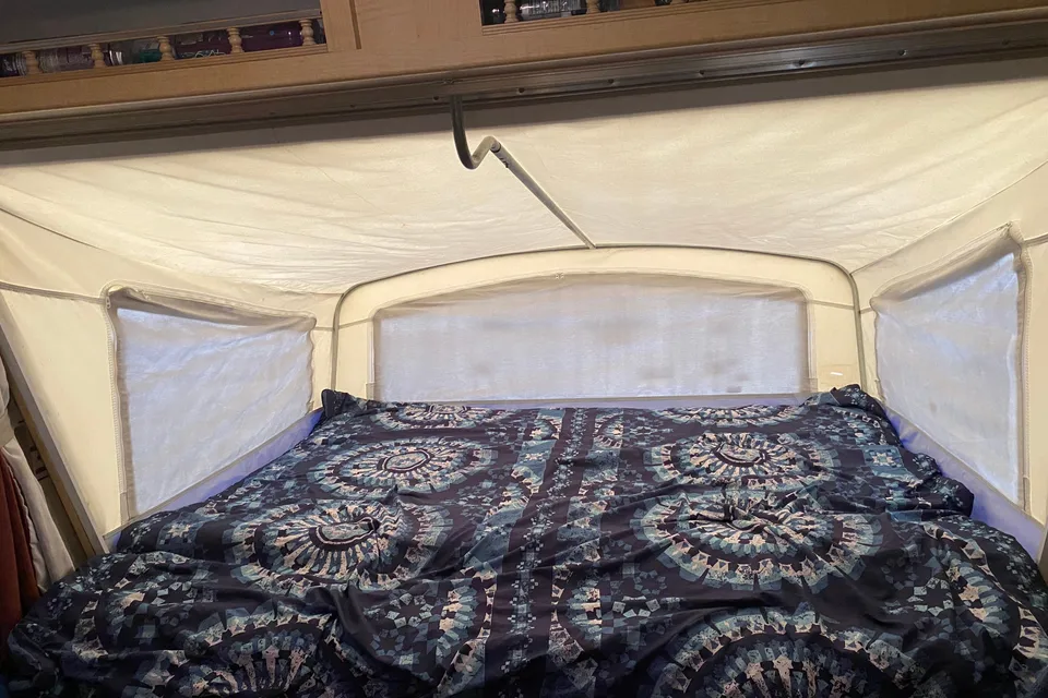 Camping made easy with this lightweight trailer easily towable with an SUV or minivan!