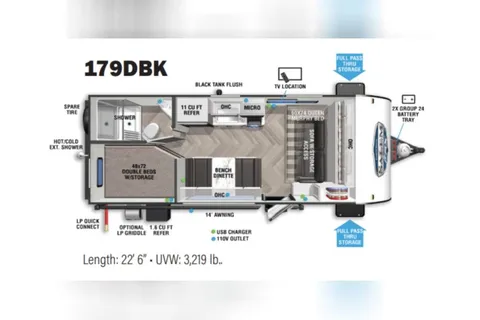 jacek's wildwood fsx 179dbkx Travel Trailer