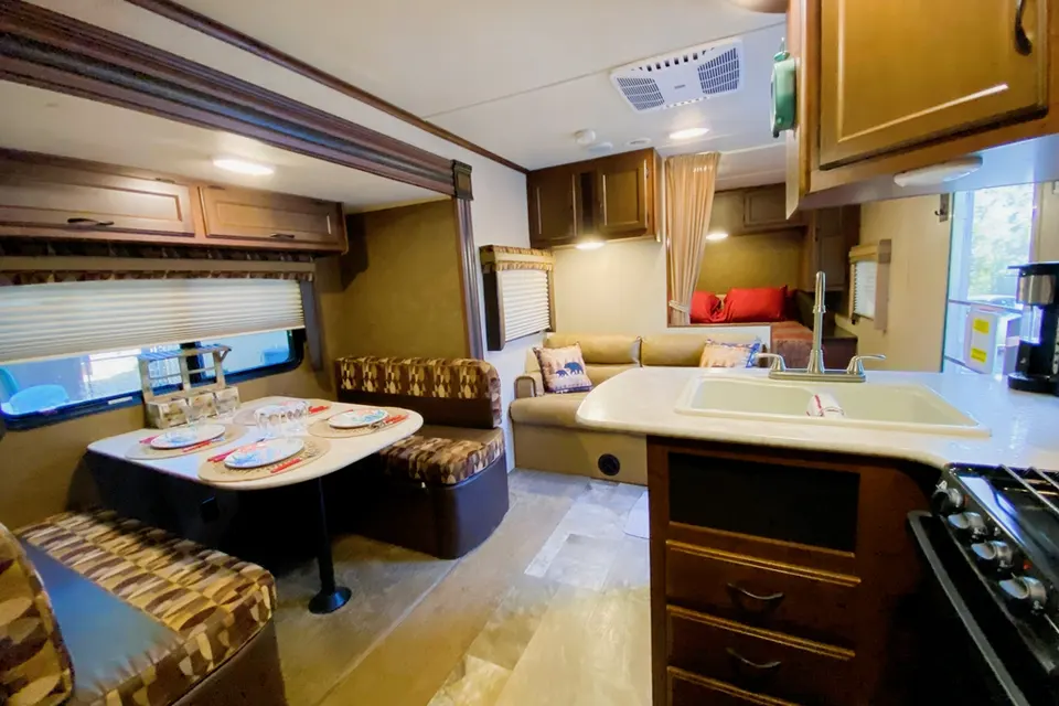 Fully stocked and ready for adventure! Jayco jay flight Travel Trailer We strive to provide most everything needed for a worry-free trip so you won’t stress about “we forgot to pack the…!” 