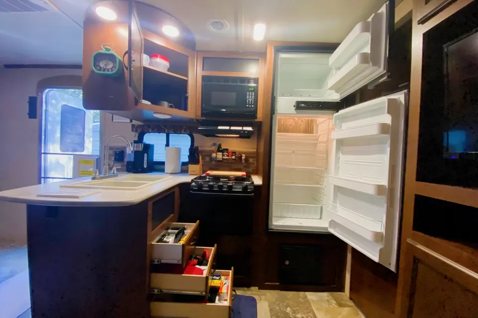 Fully stocked and ready for adventure! Jayco jay flight Travel Trailer We strive to provide most everything needed for a worry-free trip so you won’t stress about “we forgot to pack the…!” 