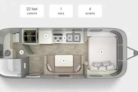 Magnolia 3 Airstream 22ft Bambi Sport **FULLY LOADED**