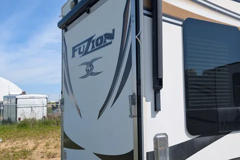 Sean's 5th wheel Keystone Fuzion Toy Hauler