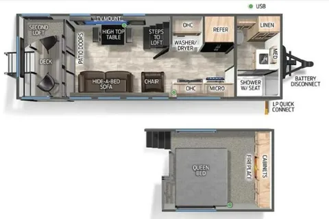 Vera's Mini Loft - Luxury - Washer/Dryer - Full Size Refrigerator DELIVERY ONLY