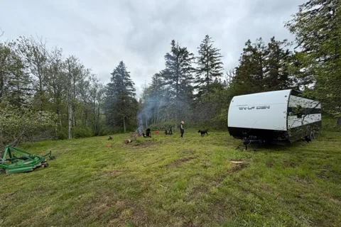 Affordable easy to tow family camper