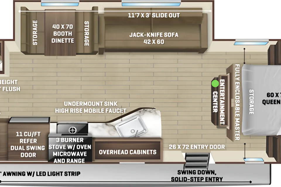 2024 Wayfinder Travel Trailer with bunks