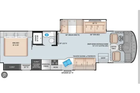 A6*NEW*Thor Windsport 8-SLEEPER-WiFi-KING BED-2 SlideOut Huge Rooms-WOW!!