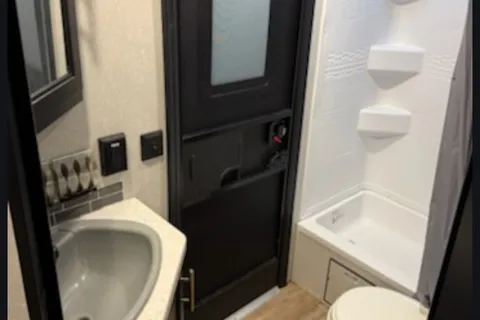 Ashley's Forest River Grey Wolf Black Label Travel Trailer