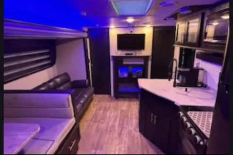 Ashley's Forest River Grey Wolf Black Label Travel Trailer