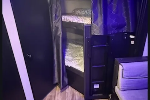 Ashley's Forest River Grey Wolf Black Label Travel Trailer