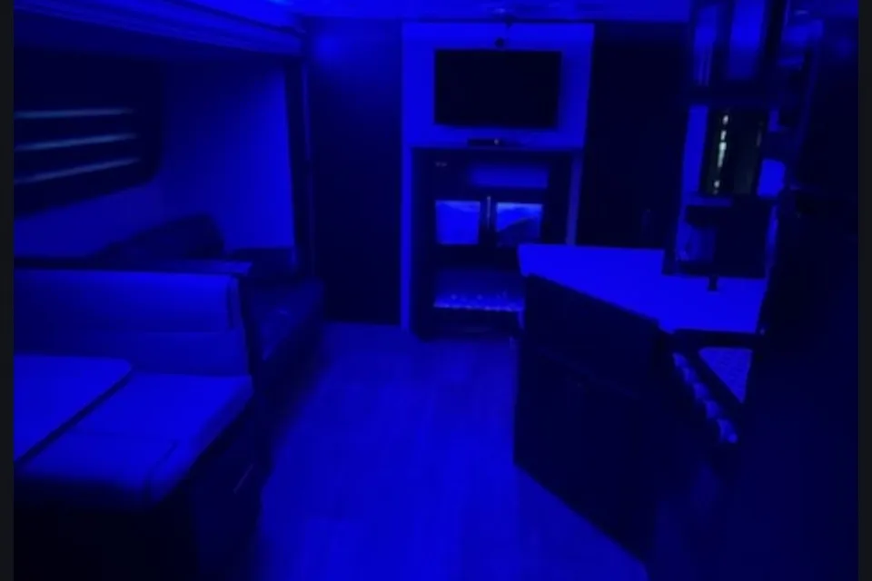 Ashley's Forest River Grey Wolf Black Label Travel Trailer
